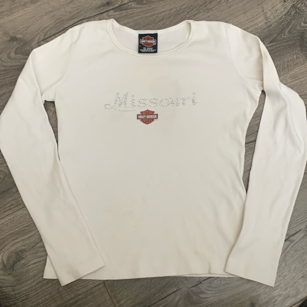 Women’s small  white Harley Davidson T-shirt -